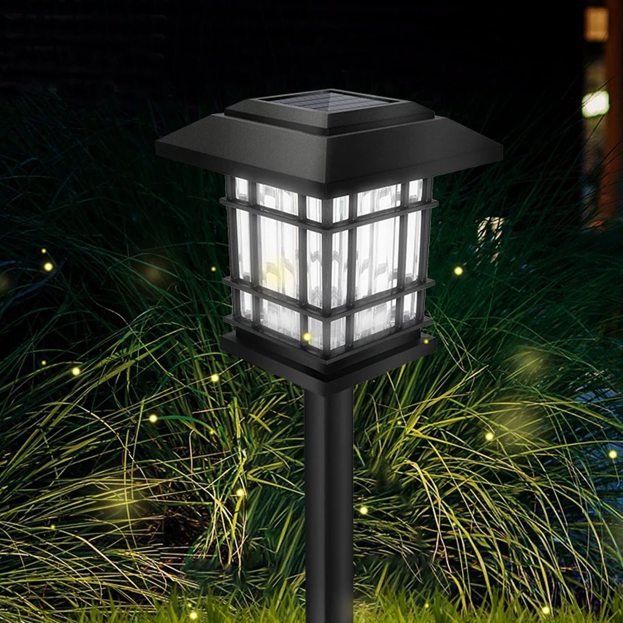 Lampa solarna domek lampa led do ogrodu