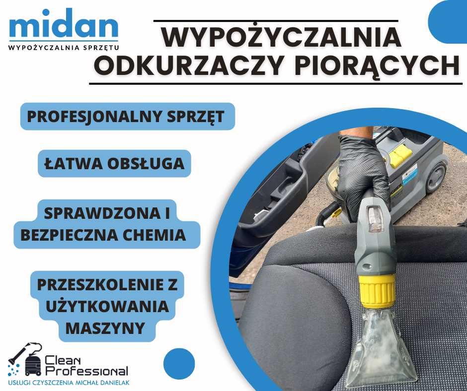 Wynajem Odkurzaczy Piorących Kärcher Pranie Tapicerki Wypożyczalnia