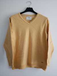 ZARA r.140 dzianinowy sweter w serek. NOWY!