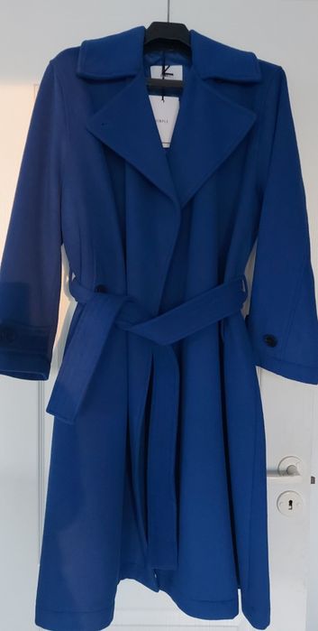 Simple Nowy płaszcz oversize wełna r.S-M