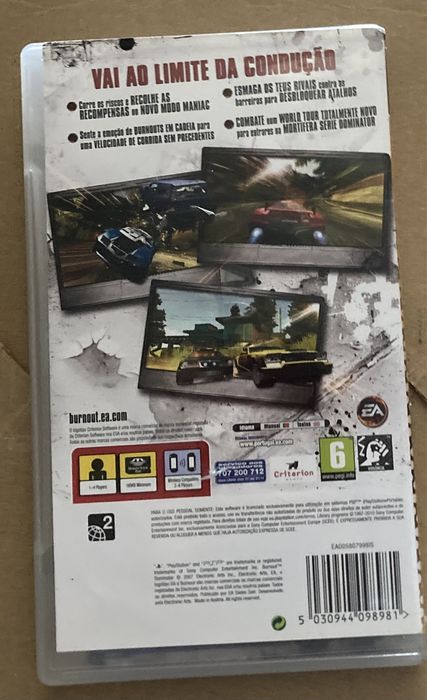 Jogo Burnout Dominator para psp