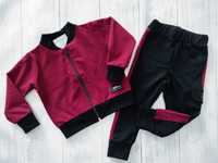 Dres, komplet chłopięcy dual color bordo - Mikoo Kids