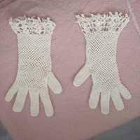 Stare bawełniane rękawiczki ręcznie robione