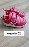 Buty sportowe dla dziewczynki dziewczęce na rzepy rzep Adidas 23