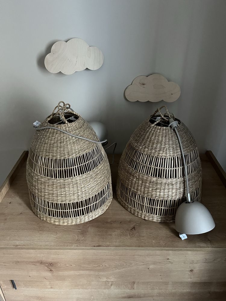 Klosz wiklinowy lampa wiszaca ikea Torared