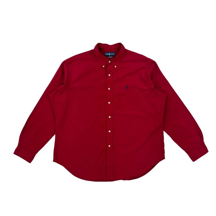 Koszula gładka jeansowa Ralph Lauren Vintage