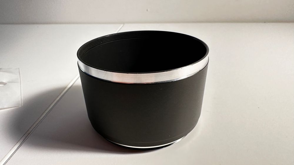 Pára sol para objetivas de 55 mm + tampa frontal - NOVO