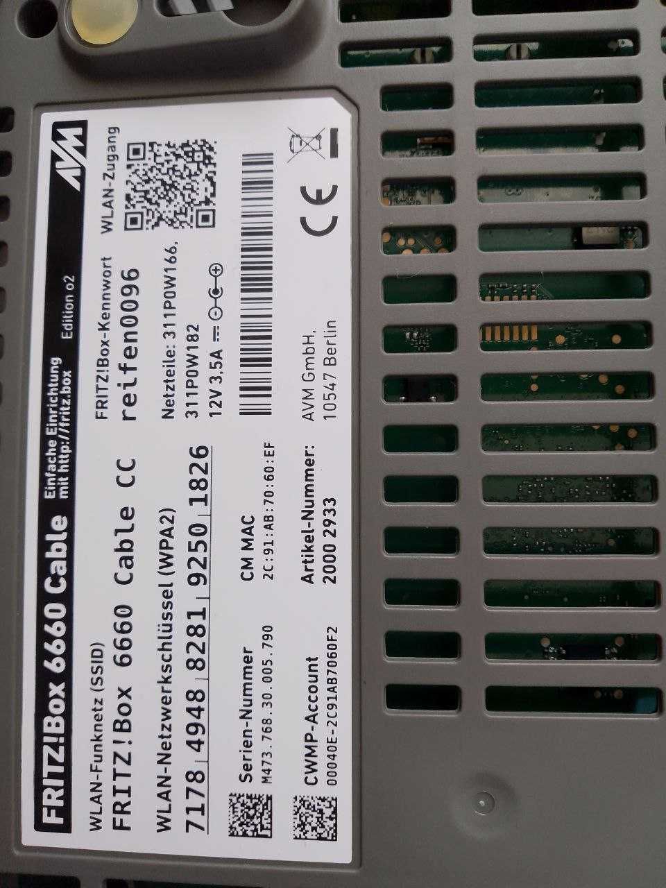 Fritz. Box 6660 Cable роутер німецький