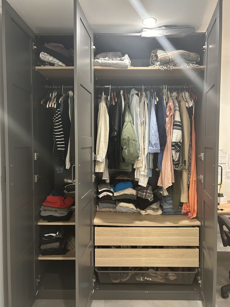 Roupeiro 3 portad - Ikea Cinza