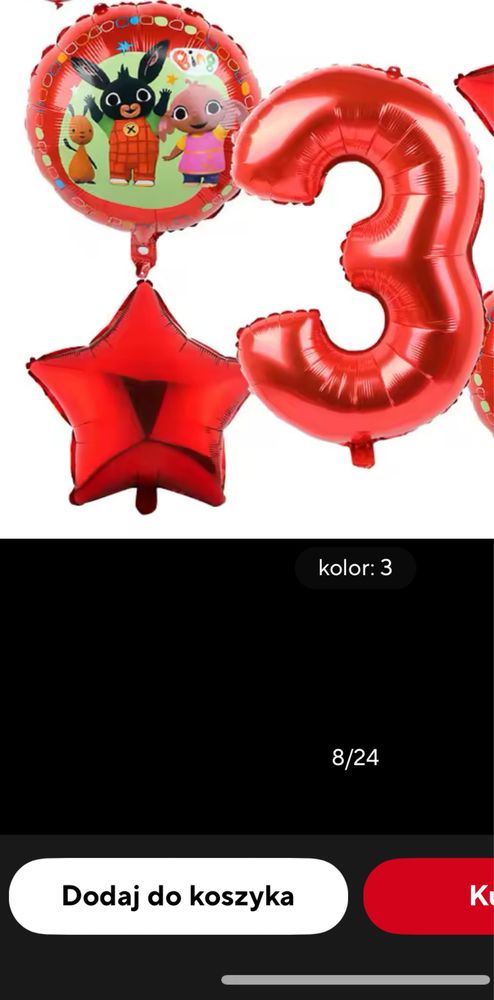 Balony bing gwiazdka 3