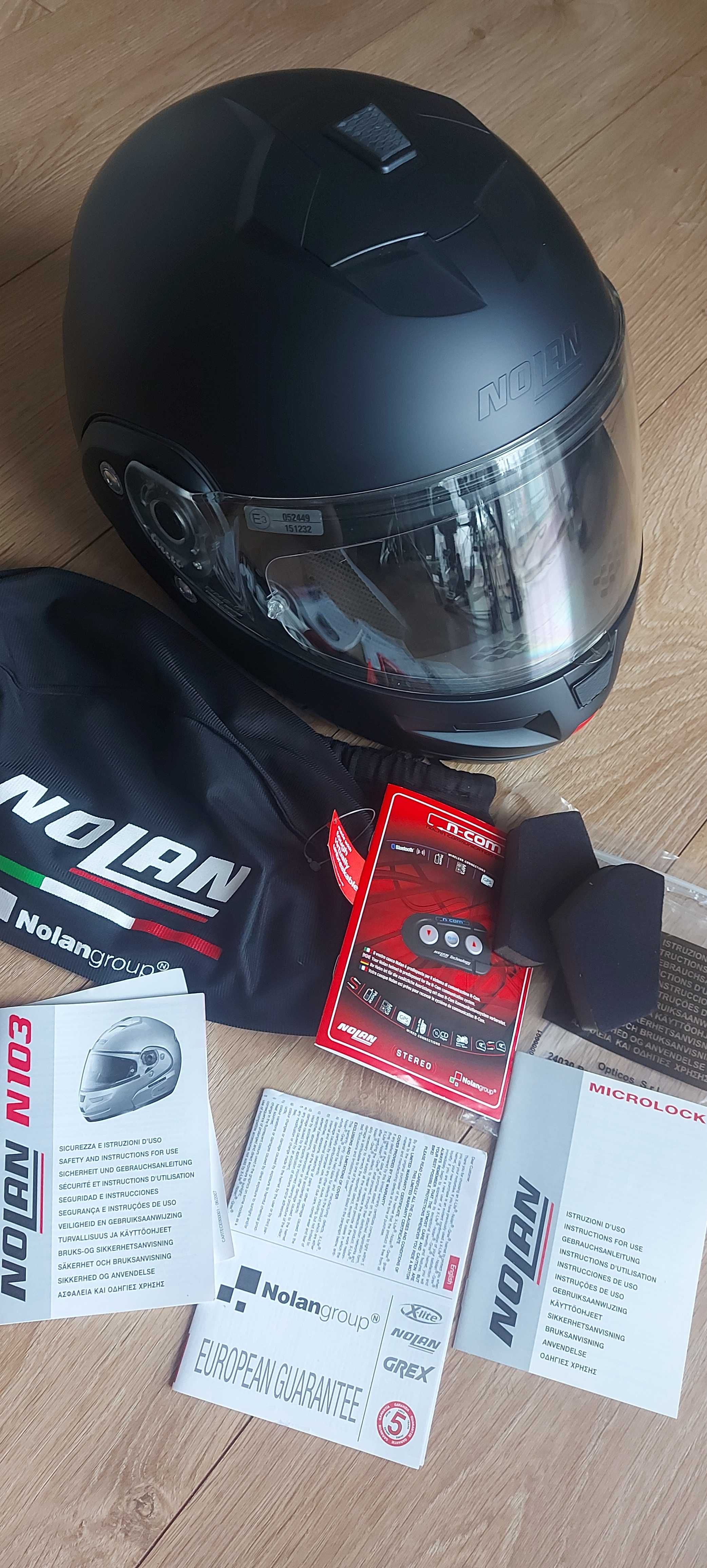 Kask szczękowy NOLAN N103 stan idealny