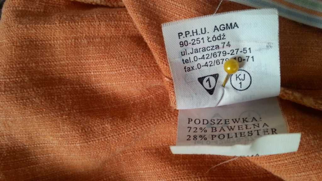 komplet letni szerokie długie spodnie marynarka 40/42 len unikat