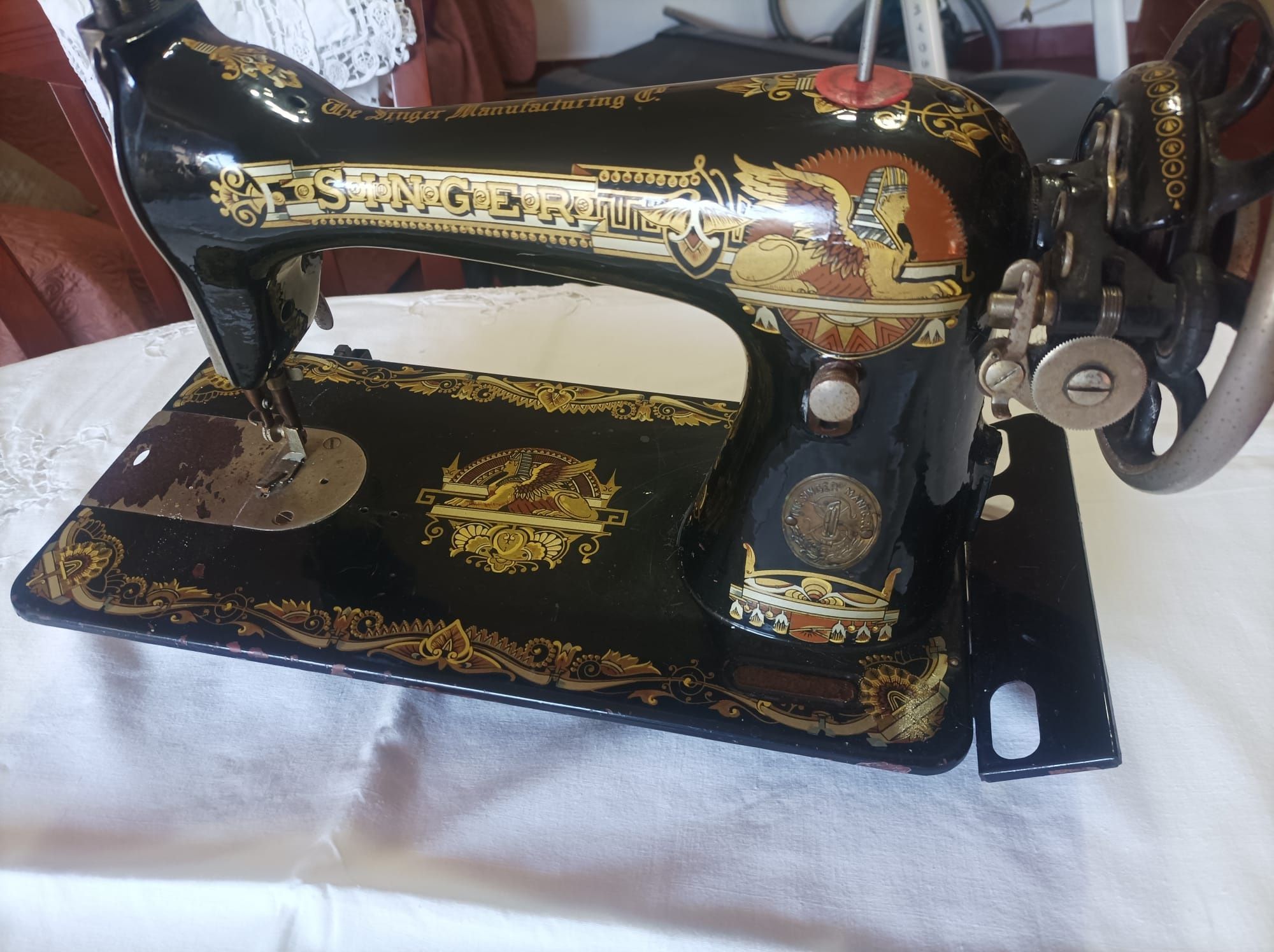 Máquina de costura antiga Singer
