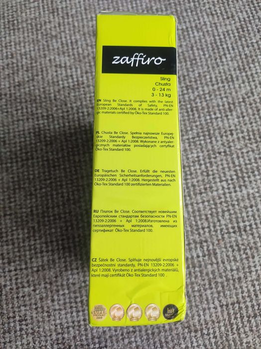 Chusta be close Zaffiro, chusta do noszenia niemowlaka