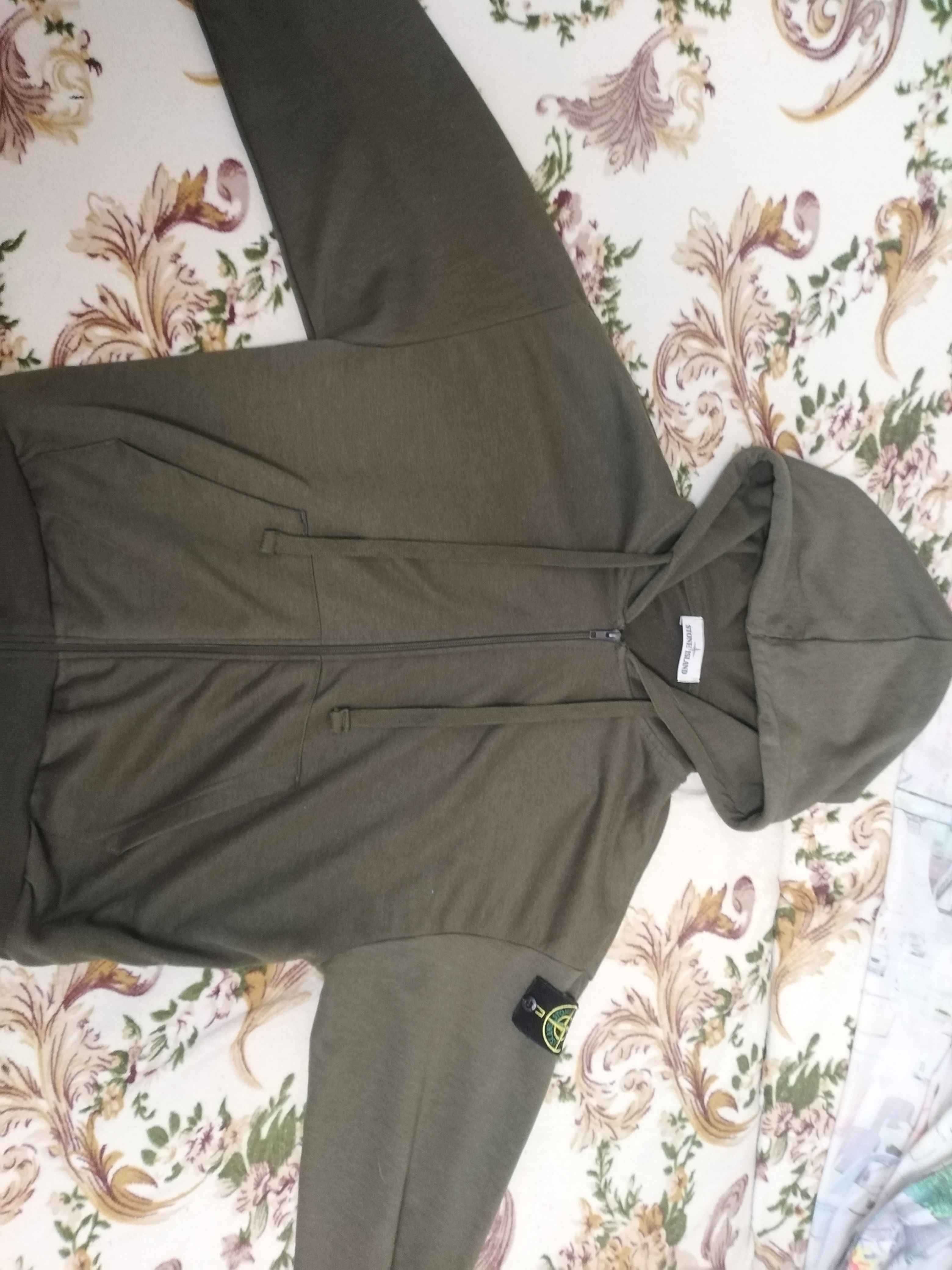 зип худи stone island
