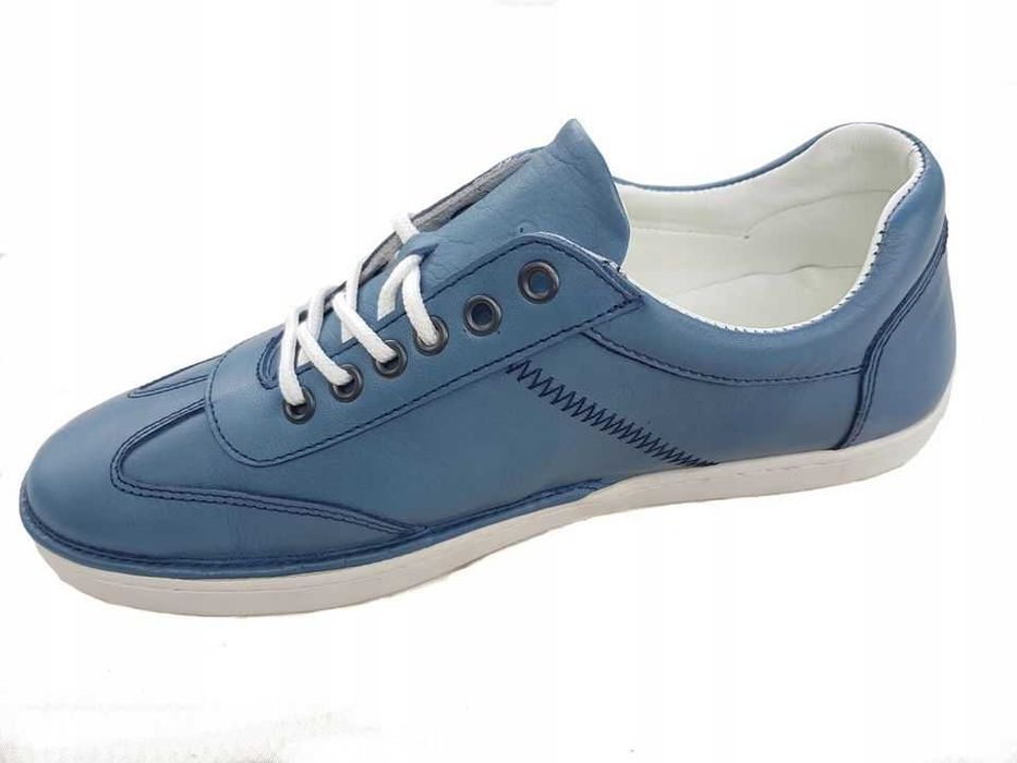 Mega Wyprzedaż LANQIER MĘSKIE BUTY Skóra Naturalna 42