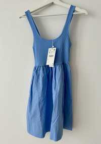 Nowa sukienka Zara niebieska rozmiar S