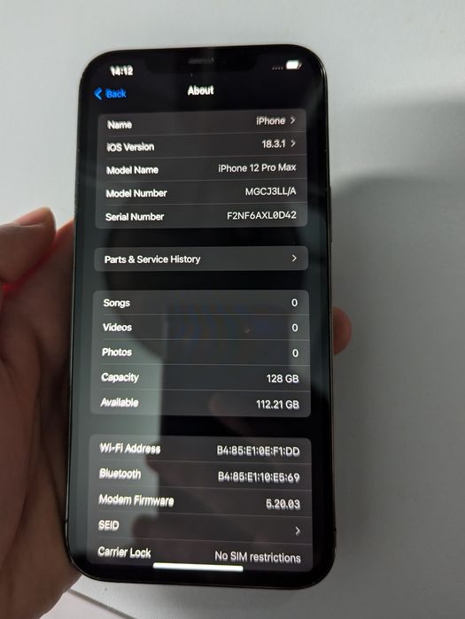 Iphone 12 Pro Max Graphite Neverlock