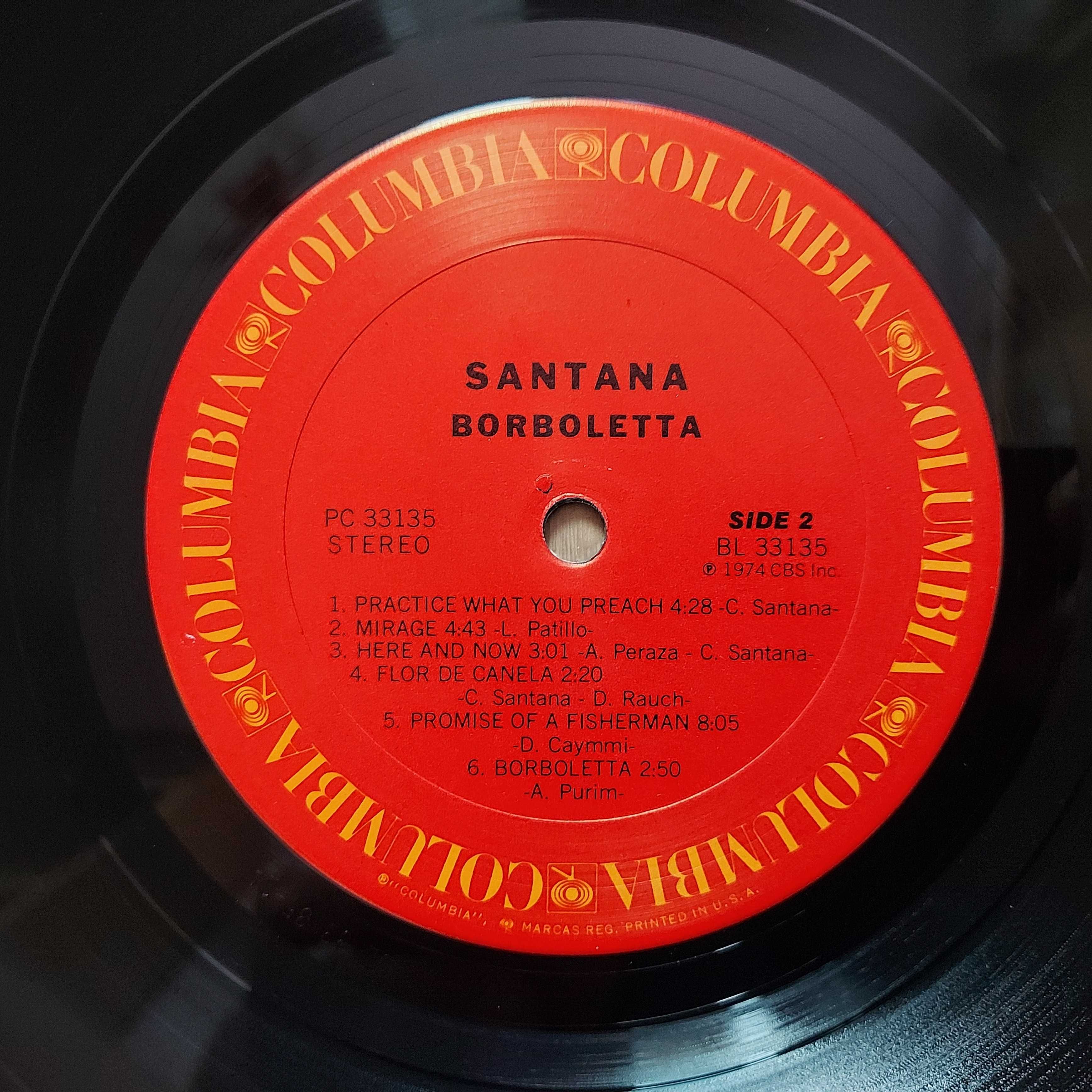Santana Carlos  Borboletta  1974 USA  (EX+/EX+) + inne tytuły