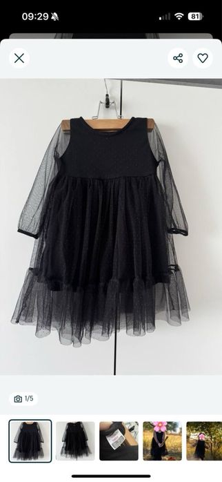 Нарядне чорне плаття LC WAIKIKI baby (розмір 92-98, 24-36 міс.)