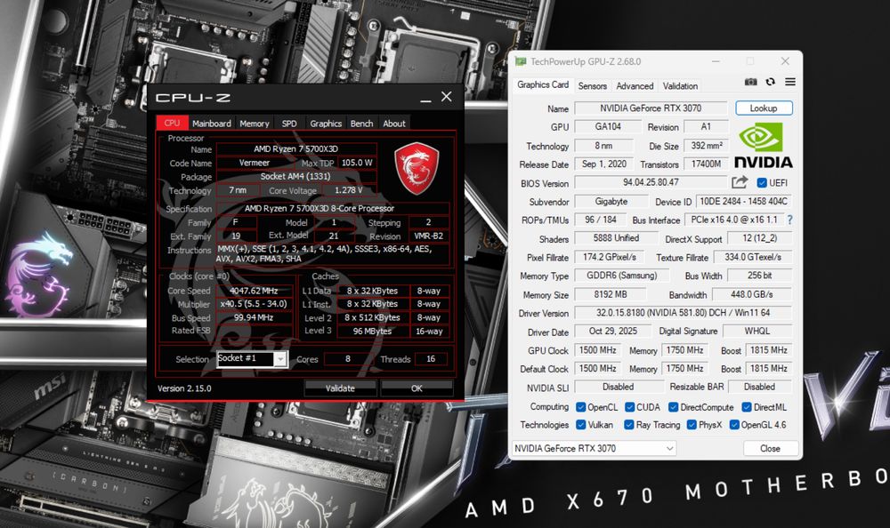 PC Gaming Premium | Ryzen  7 5700X3D + RTX 3070 | 32GB RAM | AIO | RGB
