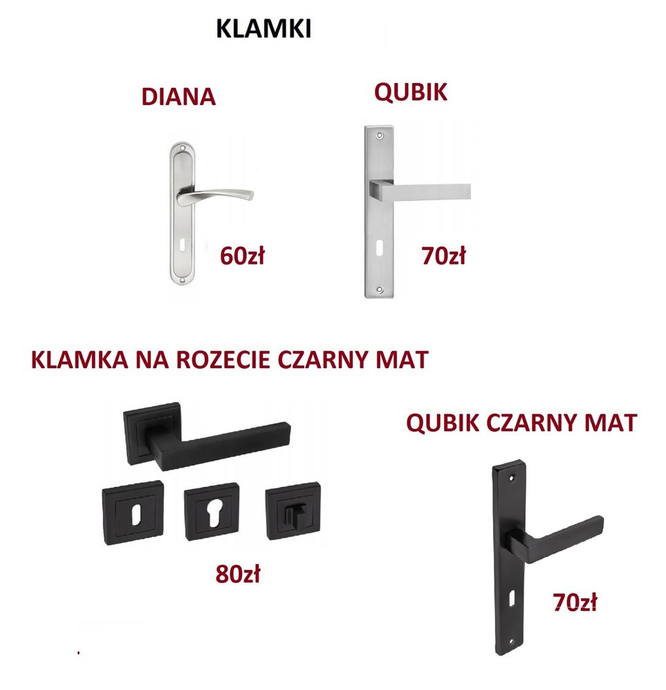 Drzwi bezprzylgowe pełne DEFENDOOR LIZBONA BIAŁE i CZARNE - od ręki !!