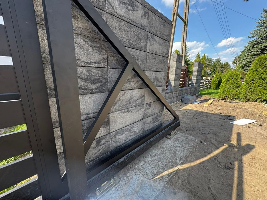 Brama przesuwna brama wjazdowa aluminiowa ogrodzenie