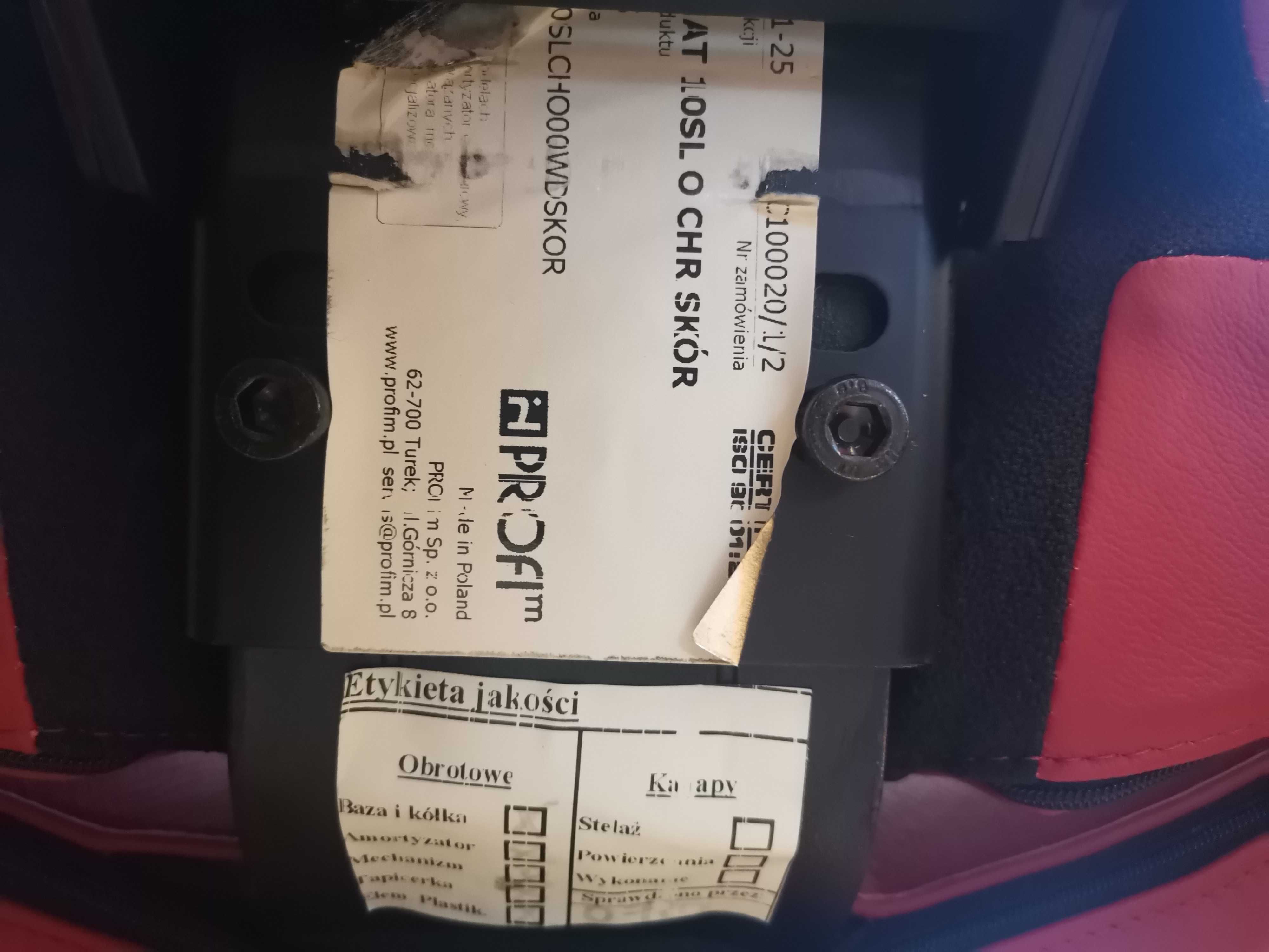 Fotel czerwony Profim Format 10SL