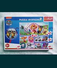 puzzle bystrzaka, psi patrol, nowe, 4w1, trefl, skye, everest, chase