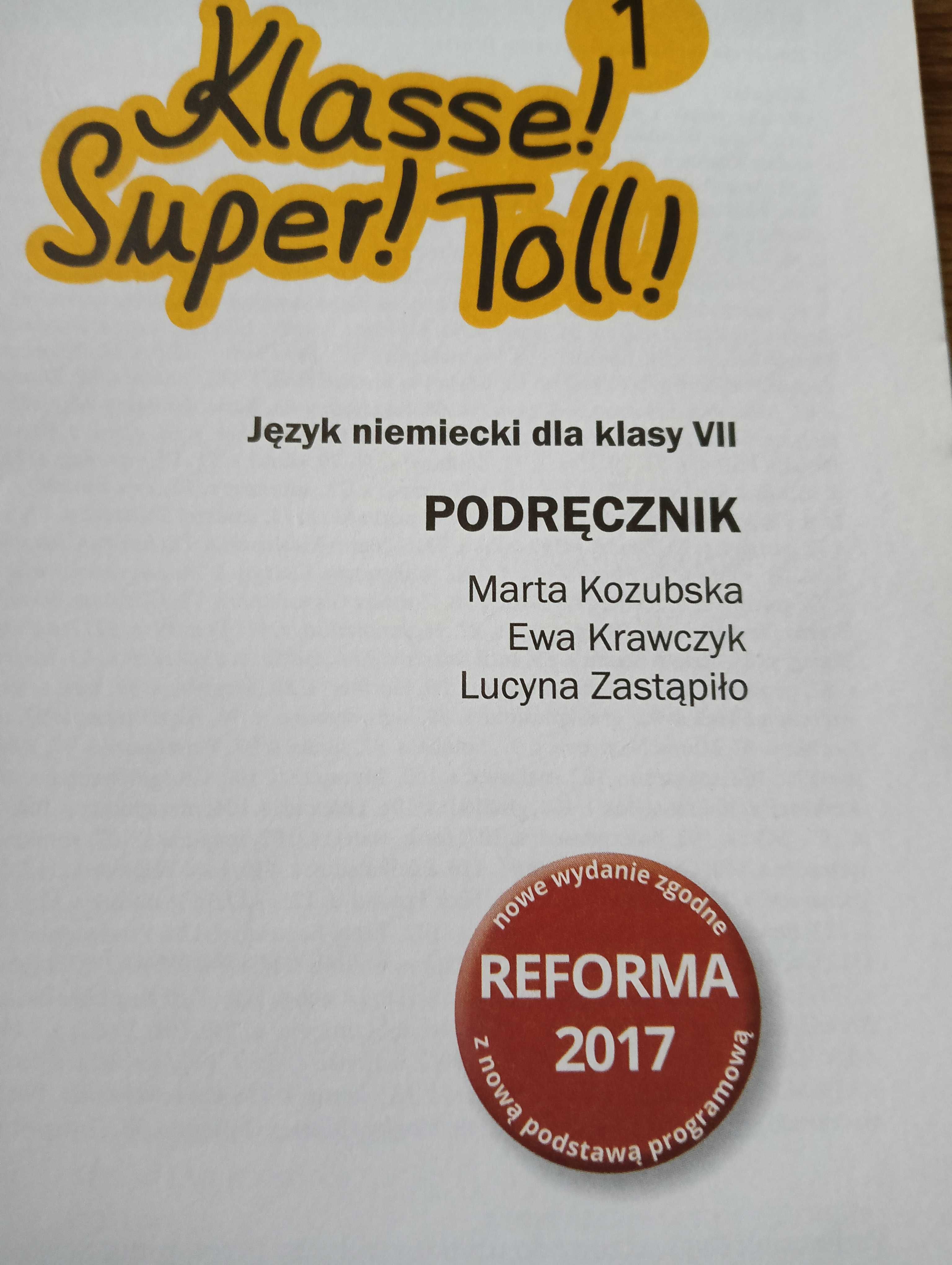 Klasse Super Toll 1 podręcznik do j. niemieckiego dla klasy 7