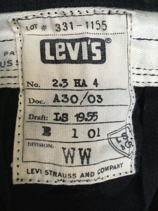 Czarne bojówki LEVIS