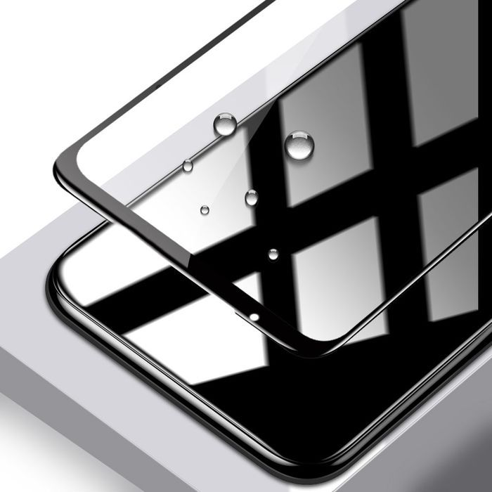 Hartowane Szkło Full Glue 6D Do Iphone 15 Czarne - Pakiet 10 Sztuk