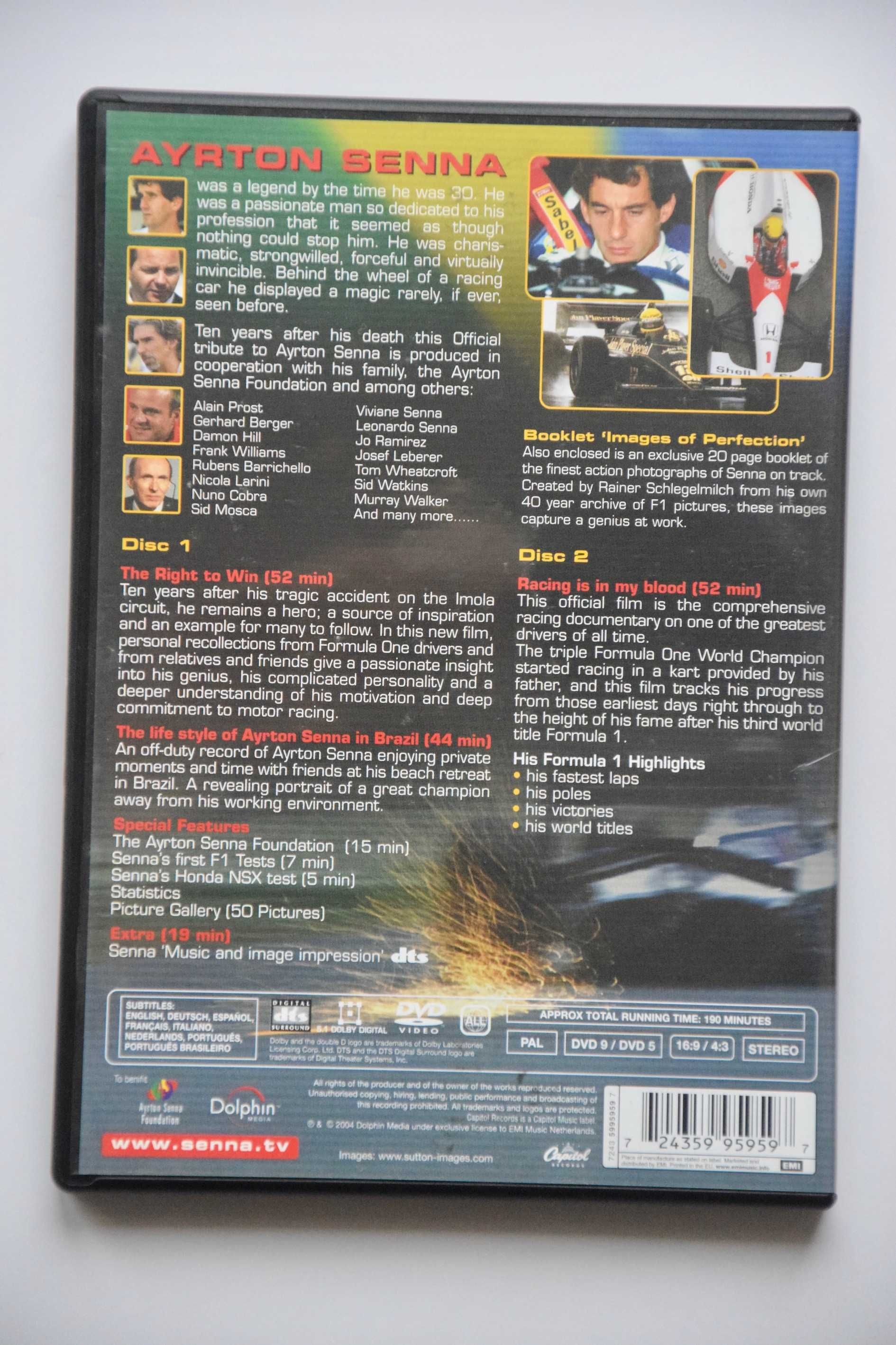 DVD "The Official Tribute to Senna"