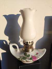 Kolekcjonerska porcelanowa mini lampka naftowa n9