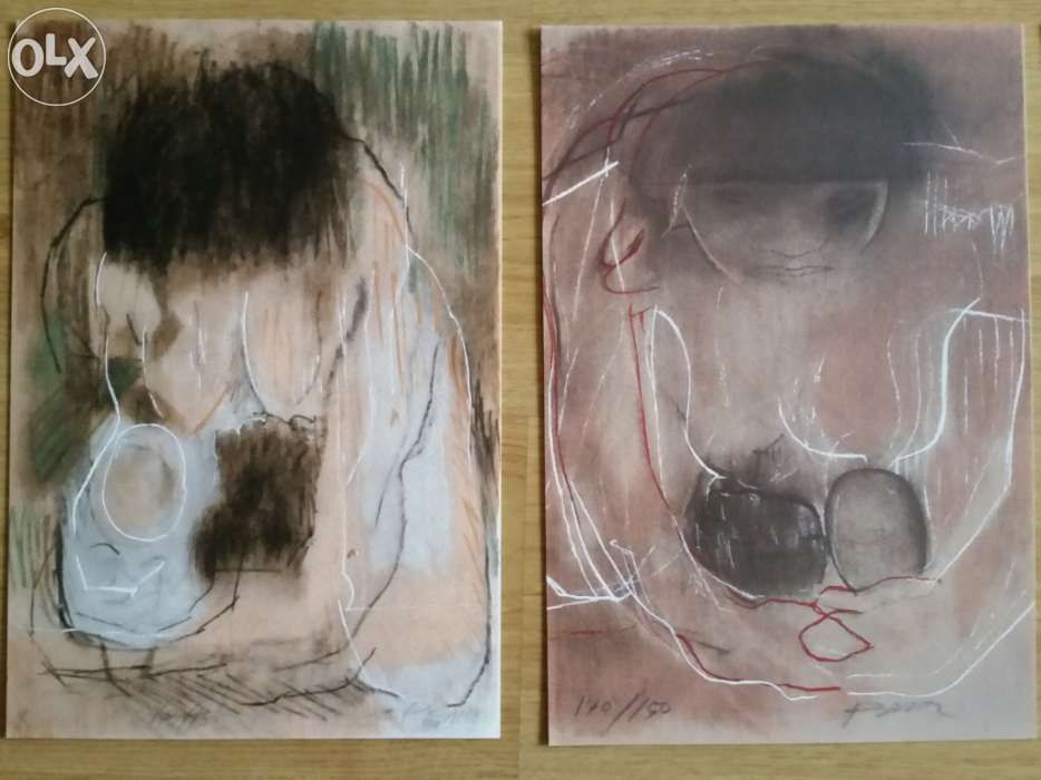 Serigrafia A3 da Maternidade Índia de Júlio Pomar