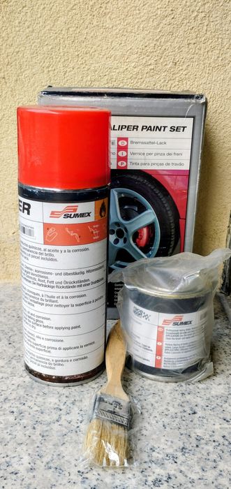 Kit pintura pinças travão desportivas vermelhas