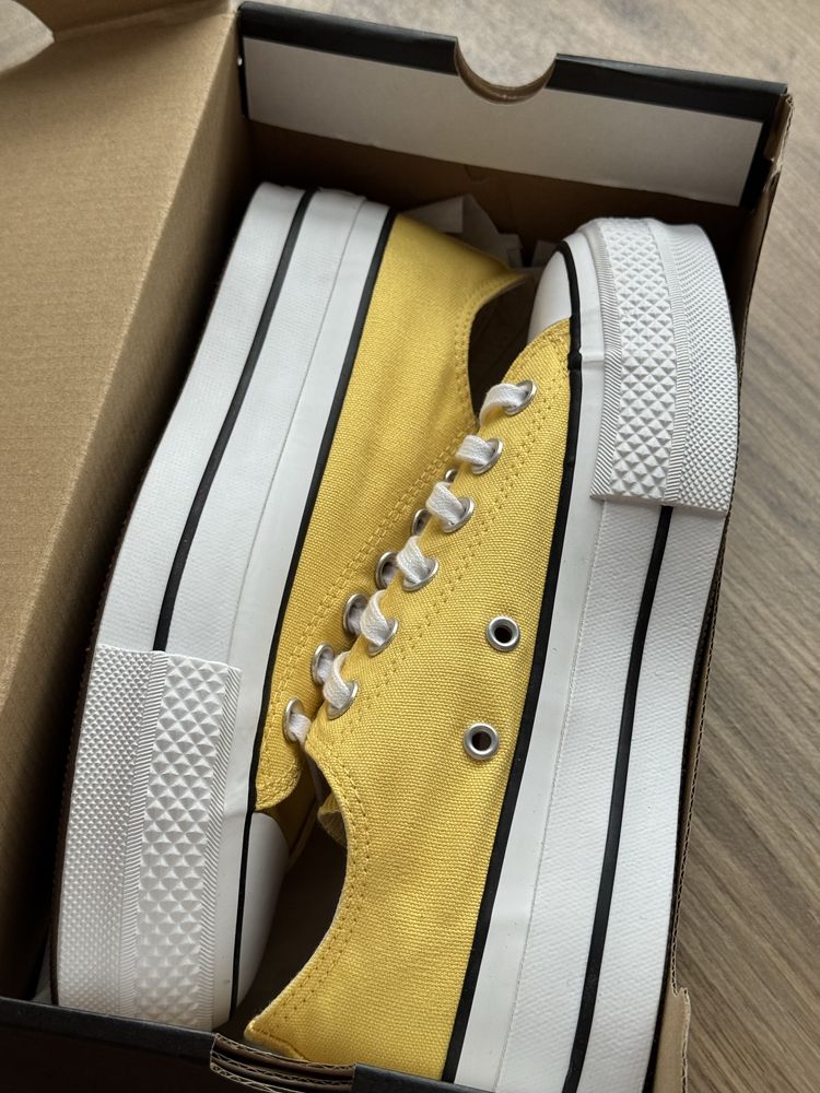 Trampki Converse Chuck Taylor All Star Lift Platform żółte