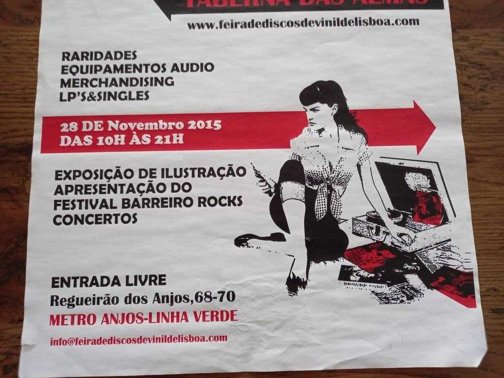 Poster/Cartaz ”Feira de Discos de Vinil de Lisboa”