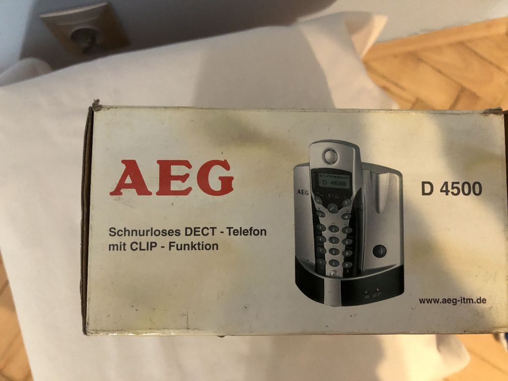 Telefon stacjonarny bezprzewodowy AEG  D4500/Twin Set