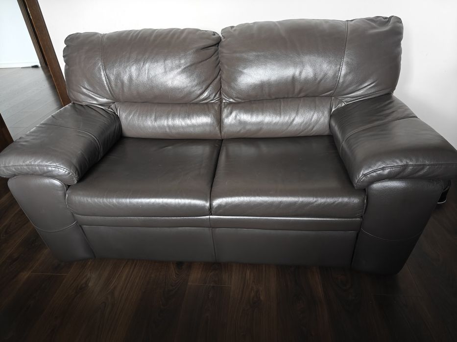 Sofa skórzana z funkcją spania 2 osobowa