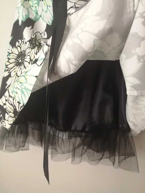 Nowa sukienka XL 42 bawełniana letnia wzorzysta w kwiaty wielokolorowa