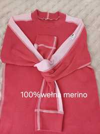 Wełniana koszulka odzież termiczna Janus 100% merino M
