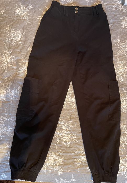 Spodnie joggery damskie czarne