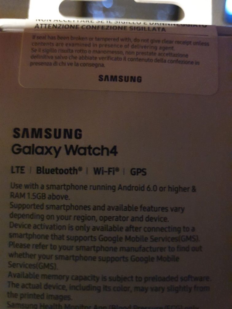 Bracelete e carregador Galaxy Watch4 4G LTE  (44mm), da Samsung