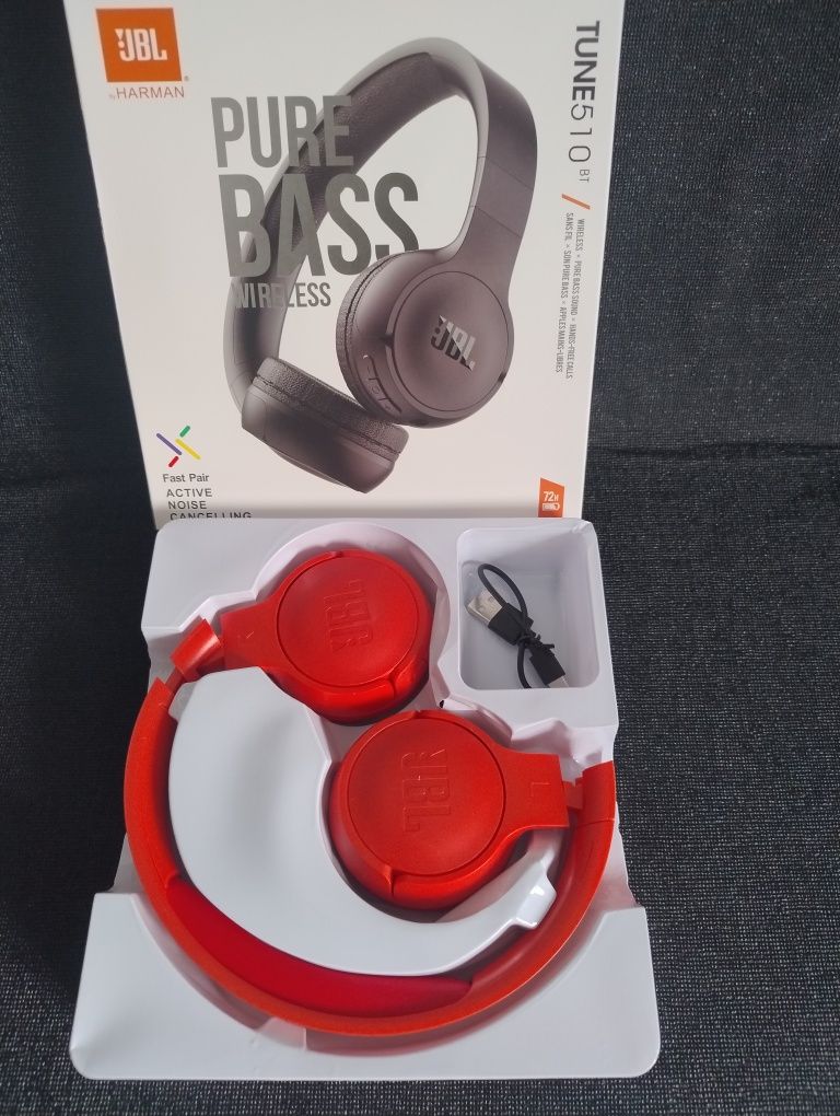 Навушники JBL TUNE 510BT, червоні.