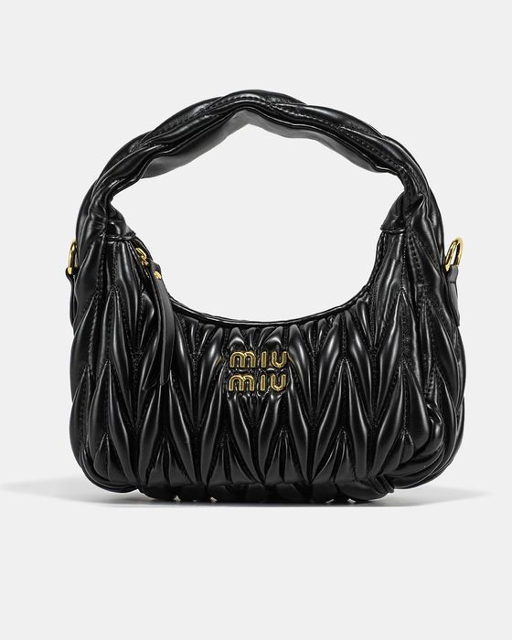 Сумка Miu Miu Matelassé Hobo Black LUXE