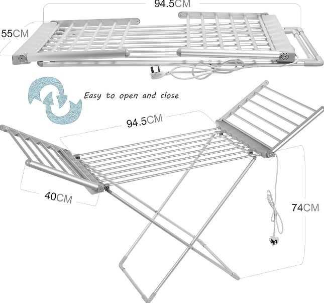 Міцна сушарка електро Німеччина одяг білизна сушка повний нагрів 18м