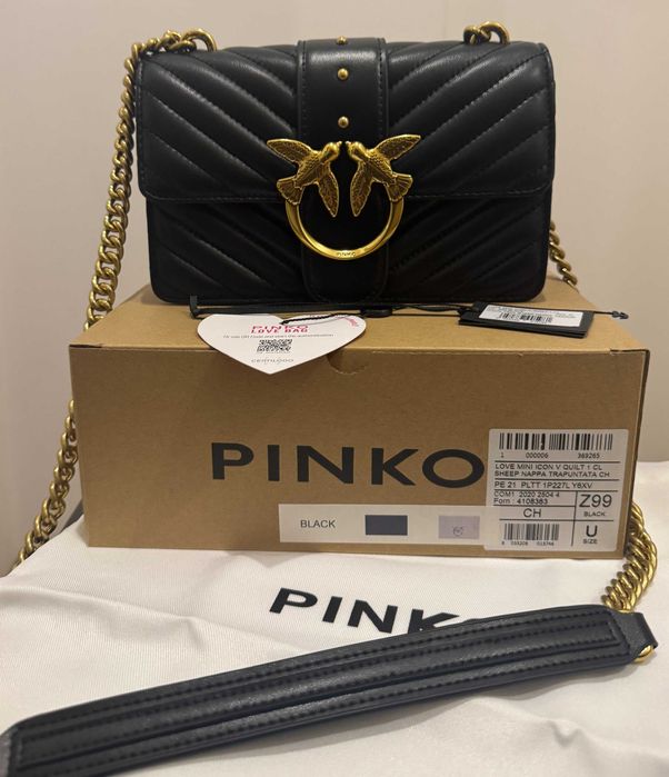 Torebka PINKO mini icon v quilt