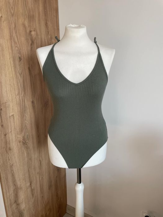 Ciemnozielone body marki Topshop Rozmiar 36/S