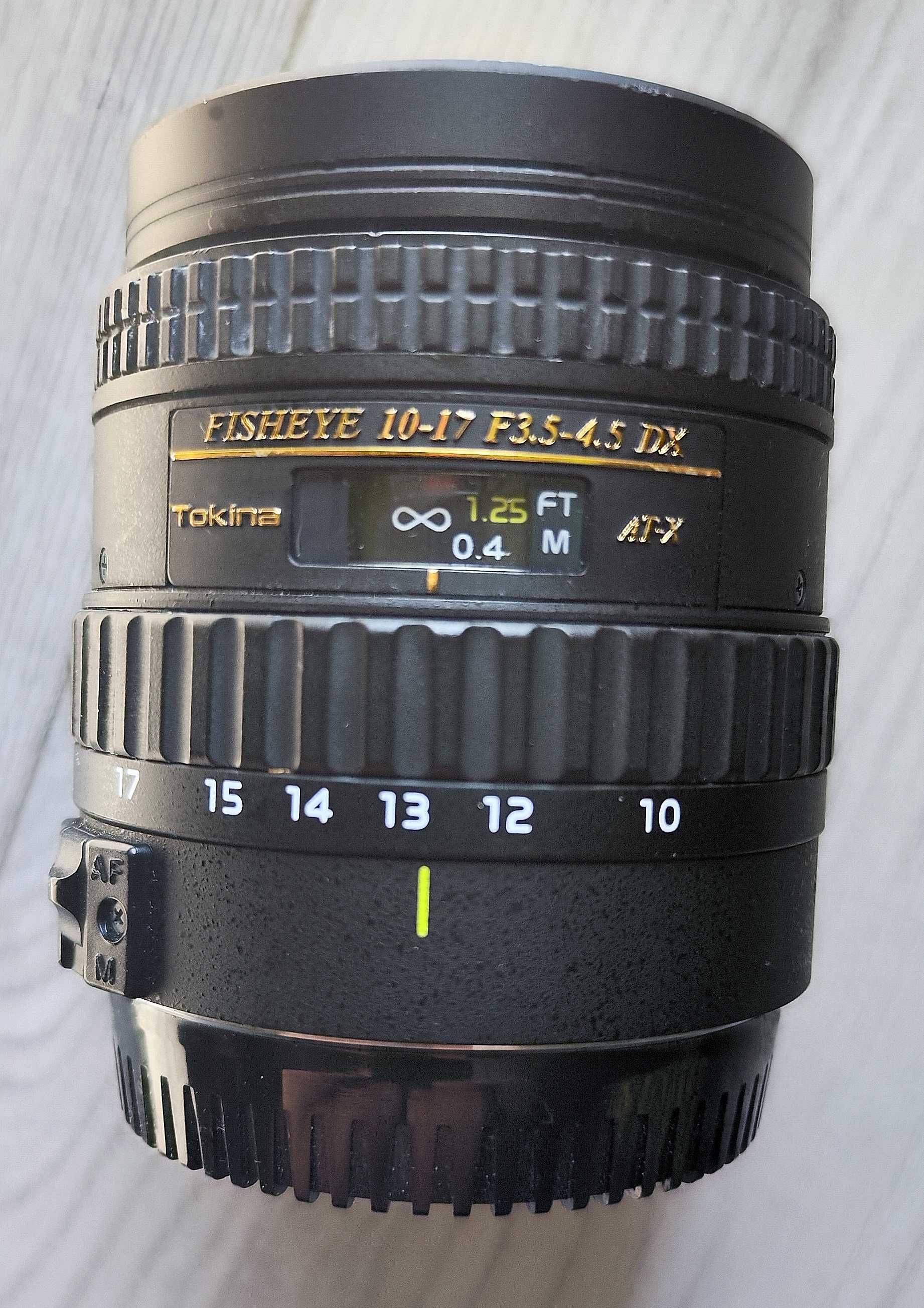 Obiektyw Tokina AT-X 10-17 mm f/3.5-4.5  DX  Fisheye Canon